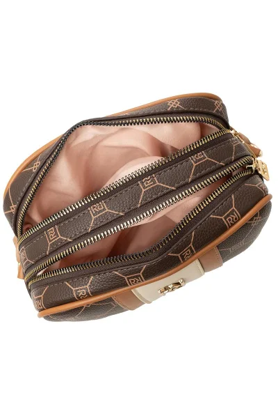 Mini Bolsa Feminina Rafitthy Transversal Monograma Marrom Produto Mini Bolsa Feminina Rafitthy Transversal Monograma Marrom