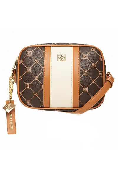 Mini Bolsa Feminina Rafitthy Transversal Monograma Marrom Produto Mini Bolsa Feminina Rafitthy Transversal Monograma Marrom