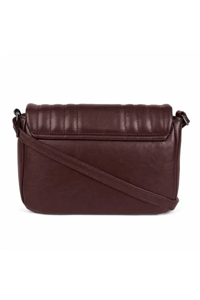 Produto Bolsa Matelassê Feminina Dakota Transversal Marrom Ristretto