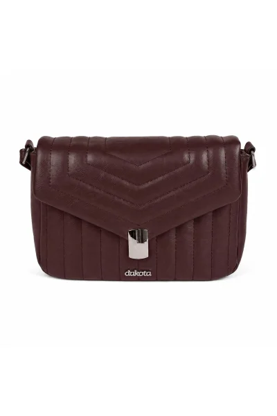 Produto Bolsa Matelassê Feminina Dakota Transversal Marrom Ristretto