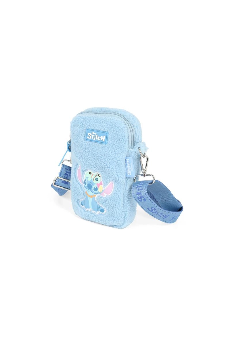 Bolsa Transversal Luxcel Stitch Feminina Infantil Azul