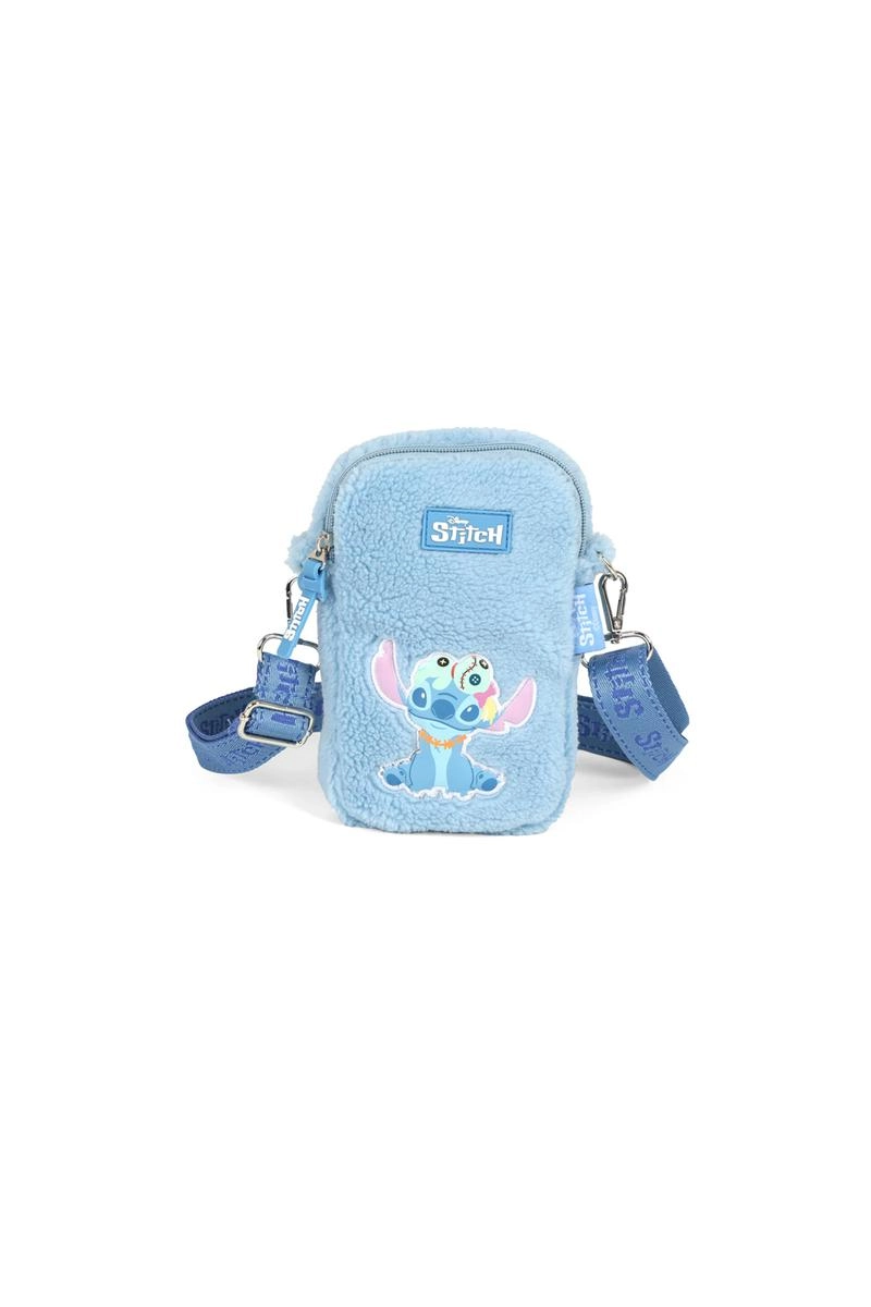 Bolsa Transversal Luxcel Stitch Feminina Infantil Azul
