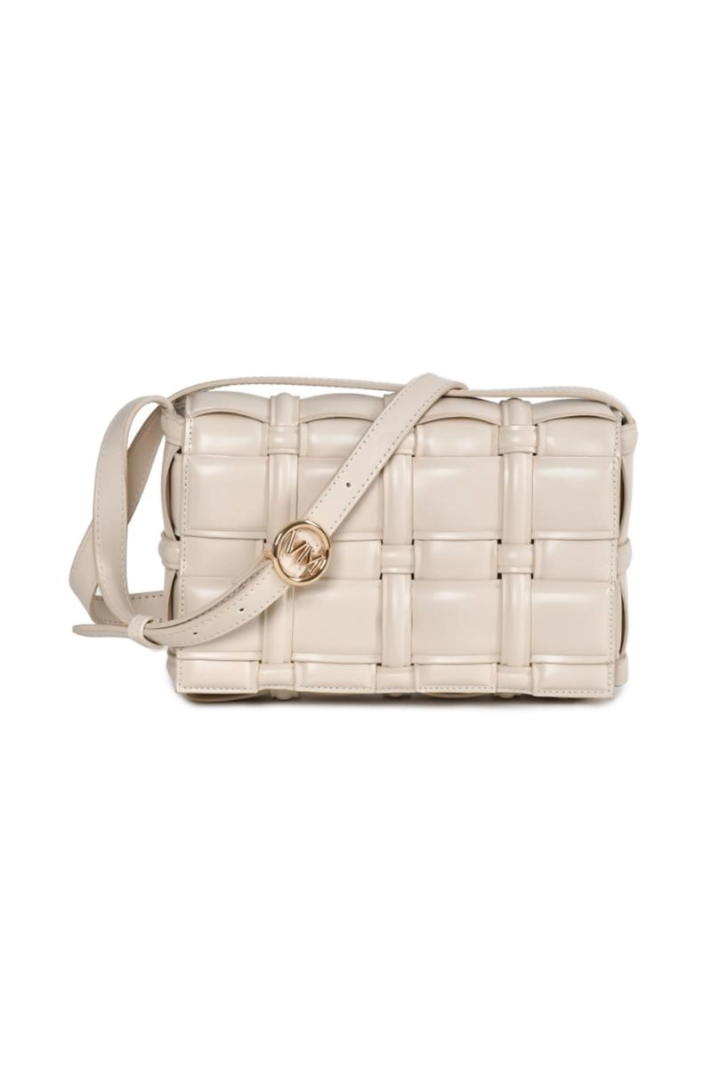 Bolsa Via Marte Tiracolo Trançada Feminina Off White