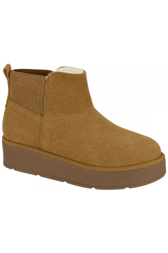 Bota Chelsea Vizzano Peluciada Feminina Plataform Produto Bota Chelsea Vizzano Peluciada Feminina Plataform