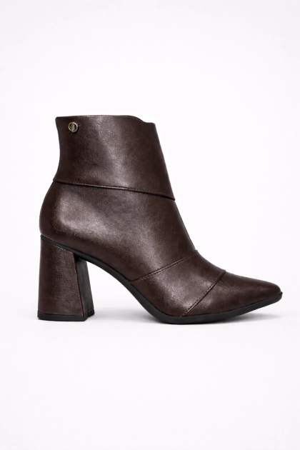 Bota Dakota Cano Curto Bico Fino Salto Bloco Ristretto Produto - Bota Dakota Cano Curto Bico Fino Salto Bloco Ristretto