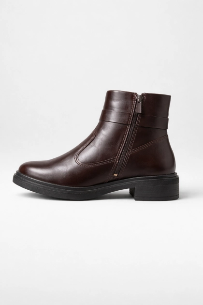 Produto Bota Dakota Cano Curto Salto Bloco Feminina Marrom