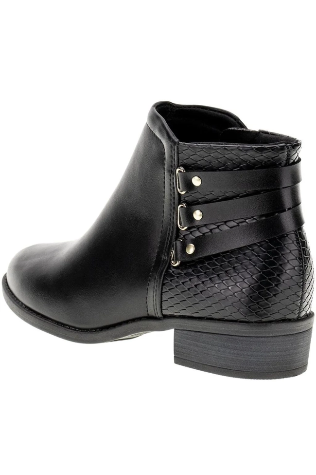 Bota Feminina Cano Baixo Preto Modare Produto Bota Feminina Cano Baixo Preto Modare