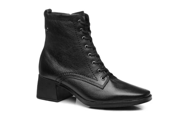 Bota Feminina Cano Médio Pegada Preta Produto Bota Feminina Cano Médio Pegada Preta