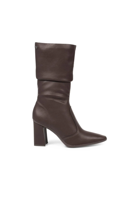 Bota Feminina Mississipi Cano Longo Café Salto Bloco Produto Bota Feminina Mississipi Cano Longo Café Salto Bloco