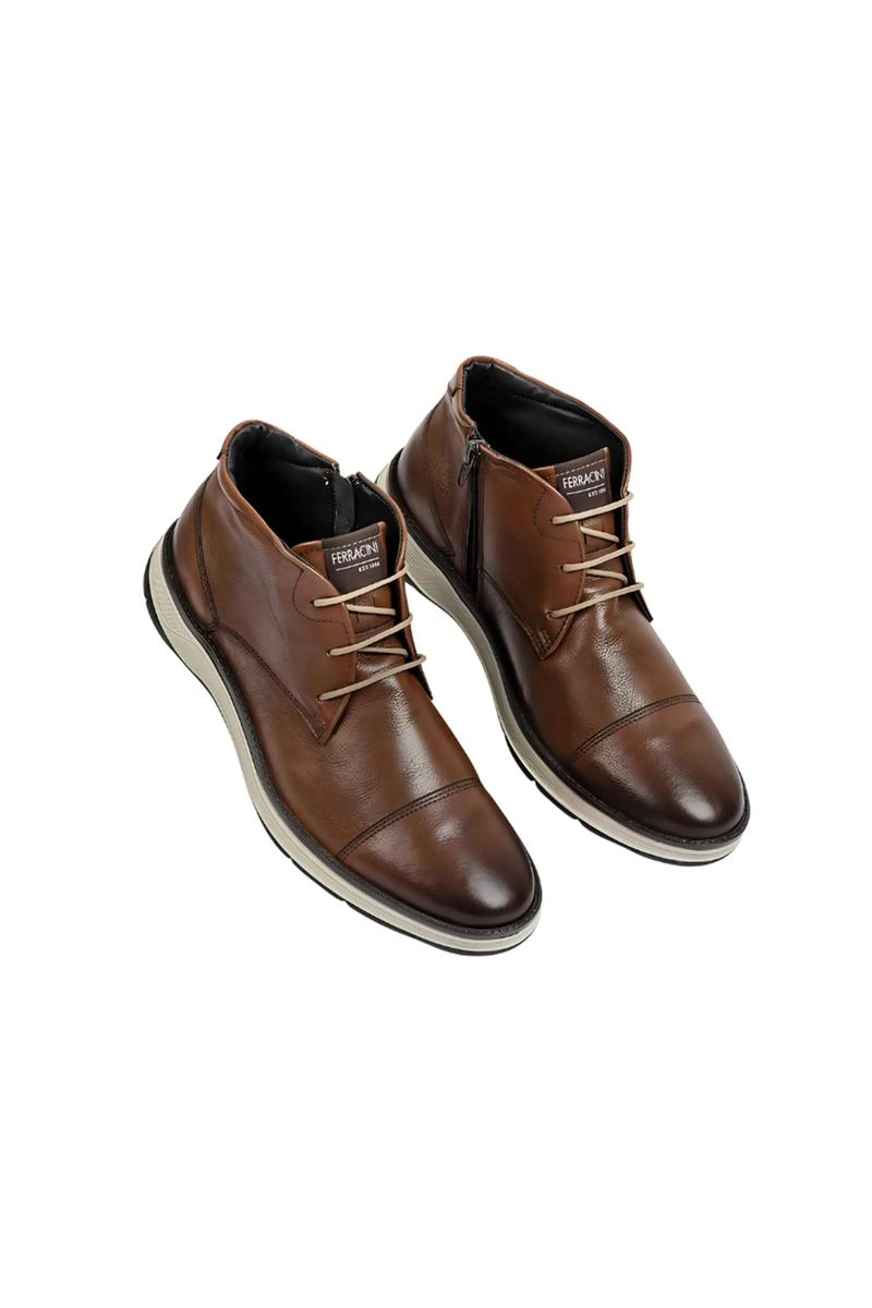 Bota Ferracini Fluence De Couro Masculina Havana