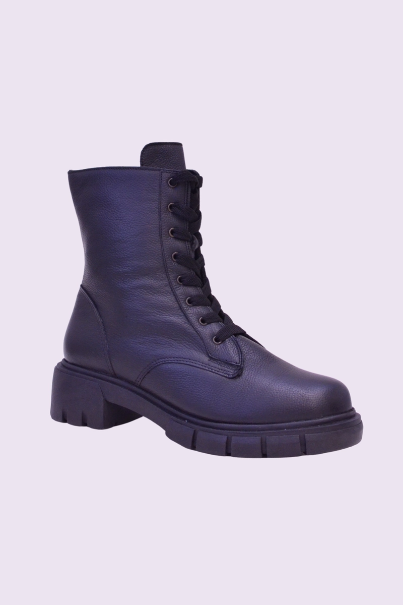Produto - Bota Gabip Coturno De Couro Feminina Preta