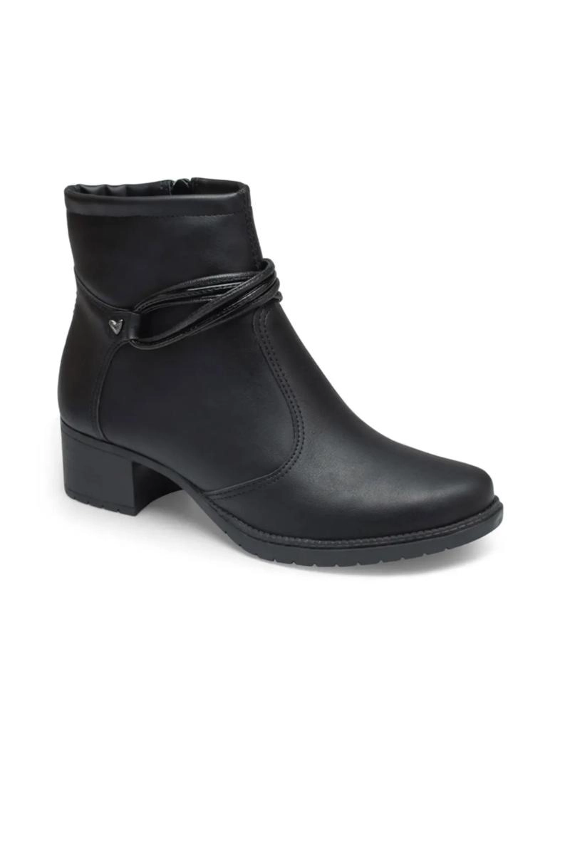 Bota Mississipi Cano Curto Feminina Preta Produto - Bota Mississipi Cano Curto Feminina Preta