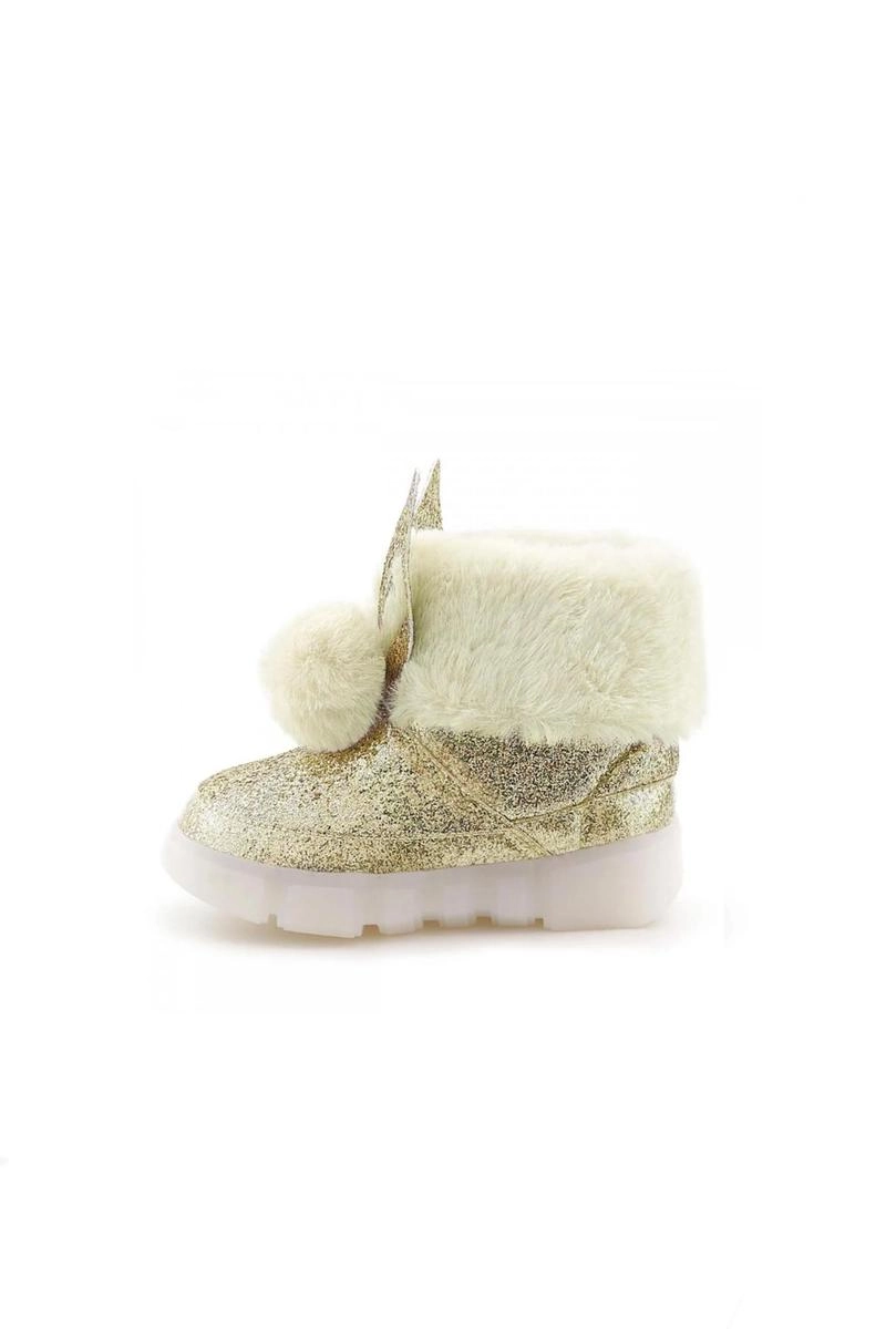 Bota Novopé Coelho Solado Luzinha Ouro Light