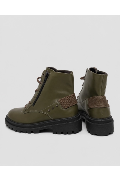 Bota Ramarim Coturno Feminina Musgo Produto Bota Ramarim Coturno Feminina Musgo