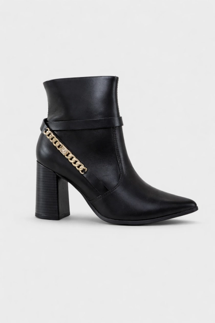 Bota Ramarim Salto Médio Feminina Preta Produto - Bota Ramarim Salto Médio Feminina Preta