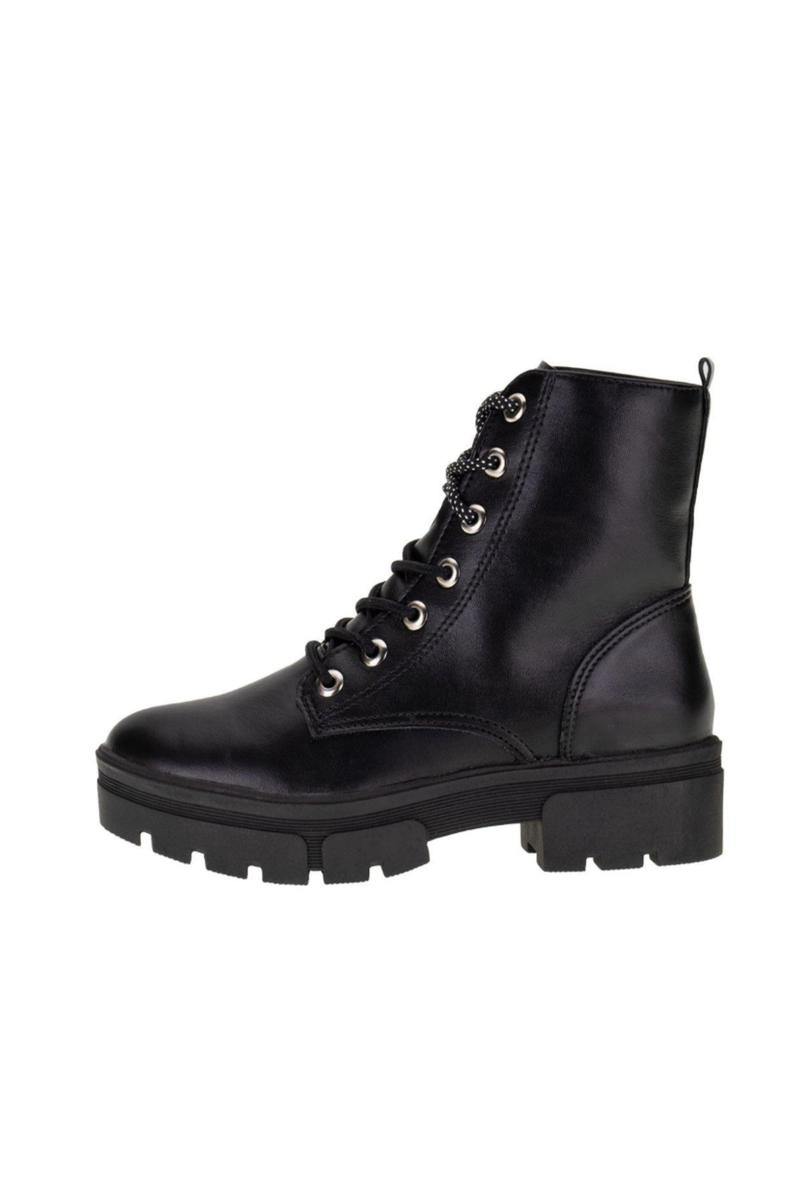 Bota Via Marte Coturno Cadarço Bicolor Poá Feminina Preta Produto Bota Via Marte Coturno Cadarço Bicolor Poá Feminina Preta