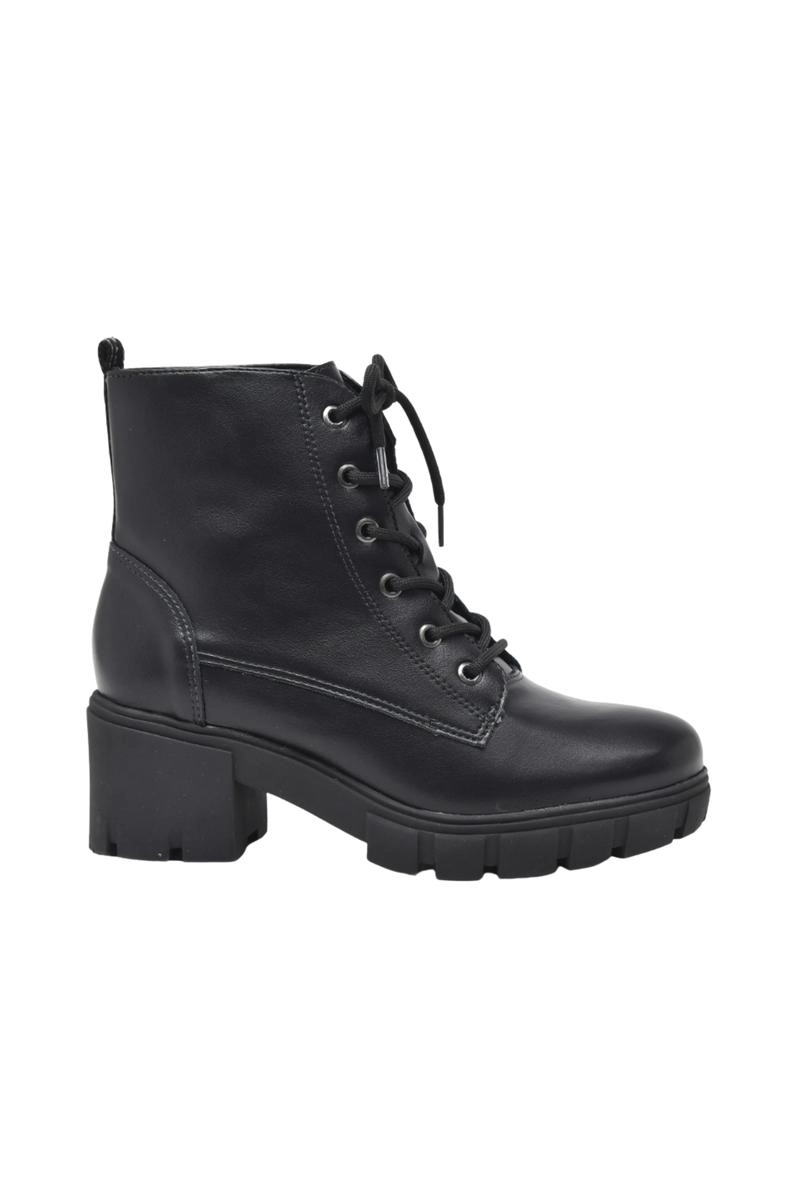 Bota Via Marte Coturno Cadarço Feminina