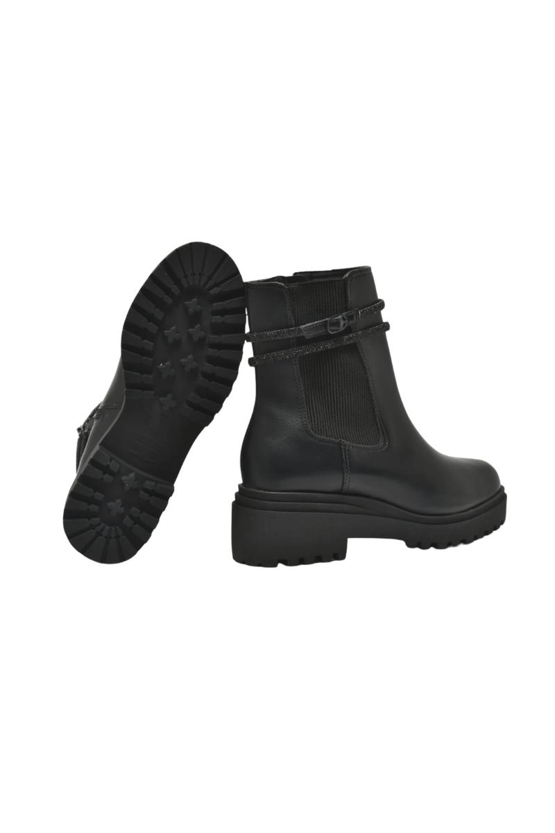 Bota Via Marte Coturno Flatform Detalhe Brilho Feminina Preta Produto Bota Via Marte Coturno Flatform Detalhe Brilho Feminina Preta