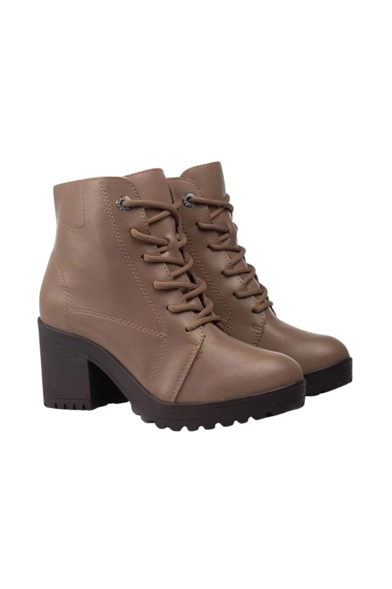 Bota Via Marte Coturno Salto Bloco Quadrado Feminina Tan Produto Bota Via Marte Coturno Salto Bloco Quadrado Feminina Tan