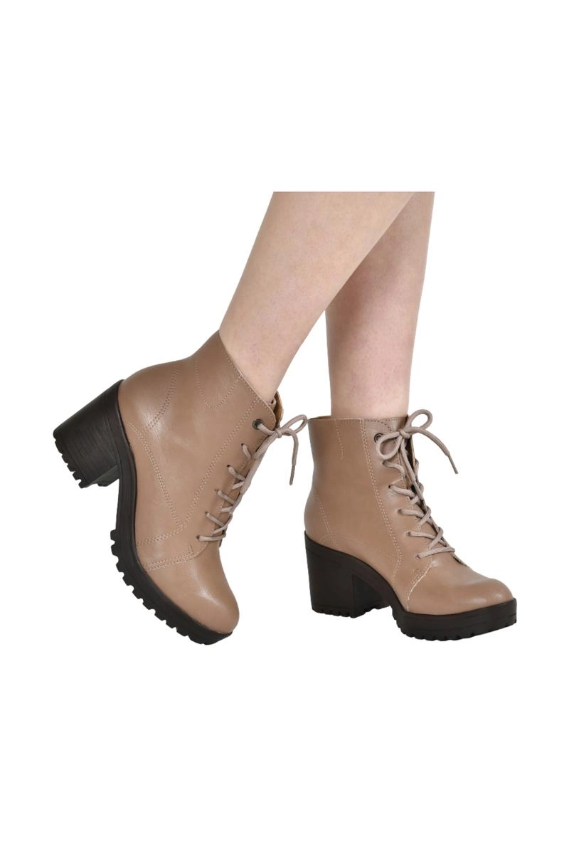 Bota Via Marte Coturno Salto Bloco Quadrado Feminina Tan Produto Bota Via Marte Coturno Salto Bloco Quadrado Feminina Tan