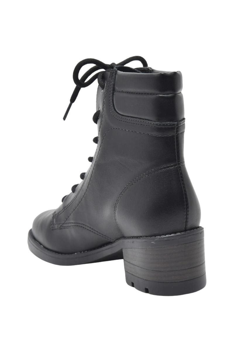 Produto Bota Via Marte Coturno Slim Salto Médio Feminina Preta
