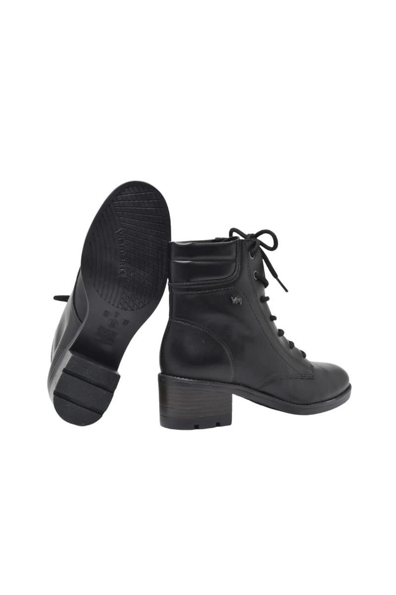 Produto Bota Via Marte Coturno Slim Salto Médio Feminina Preta