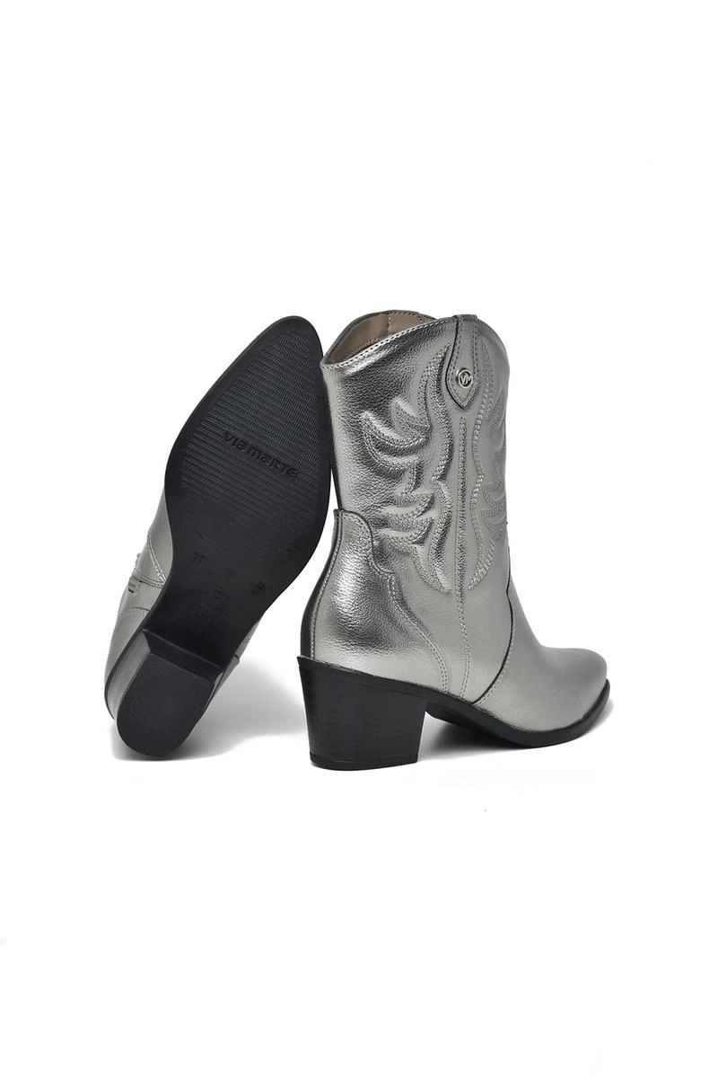 Bota Via Marte Country Metalizada Feminina Peter