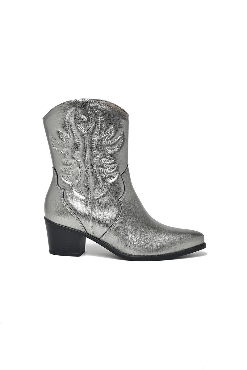 Bota Via Marte Country Metalizada Feminina Peter