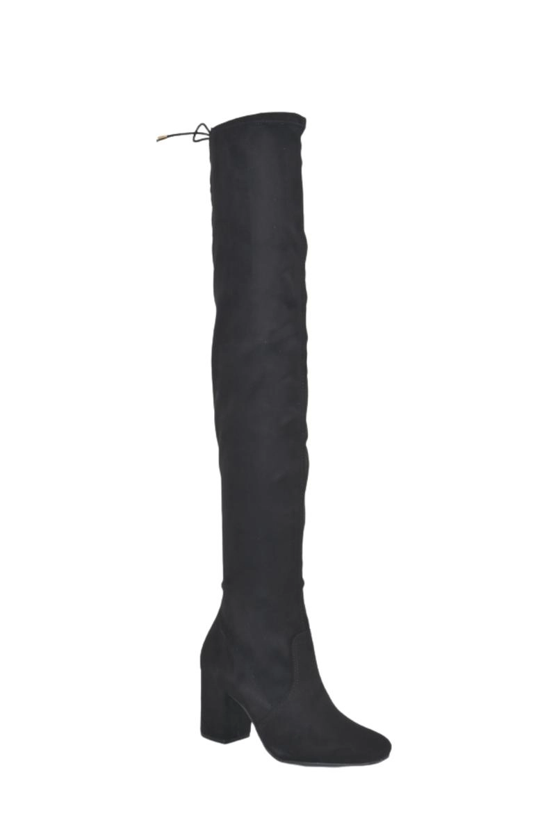Bota Via Marte Over Feminina Preto Suede
