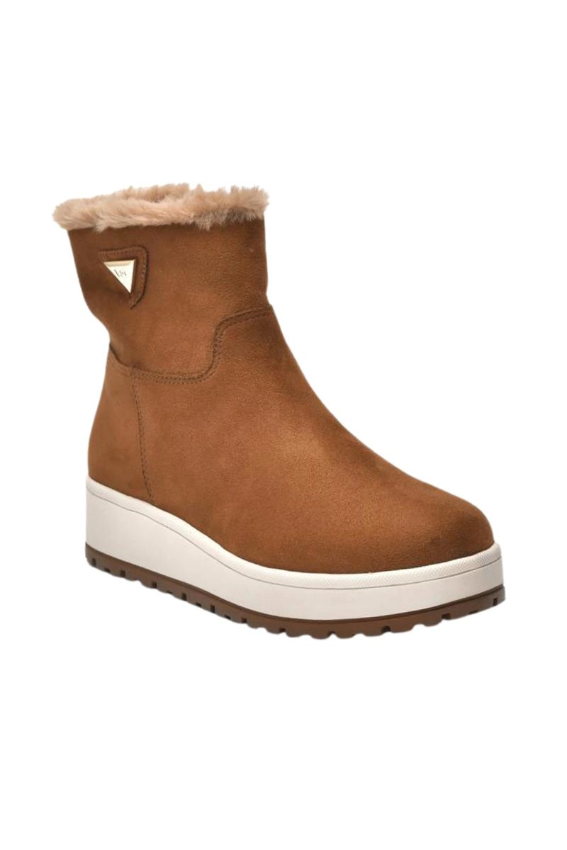 Bota Via Marte Pele Camurça Feminina
