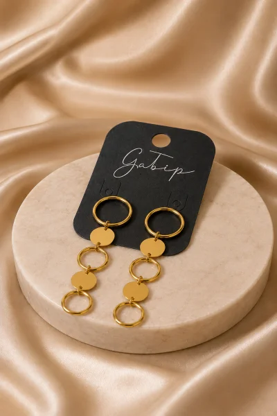 Produto Brinco Feminino Dourado Gabip