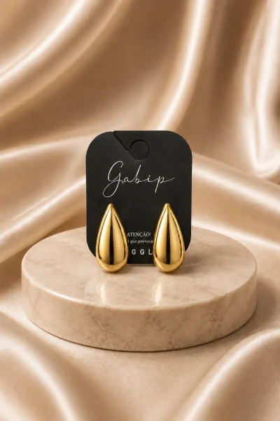 Brinco Feminino Dourado Gabip Produto Brinco Feminino Dourado Gabip