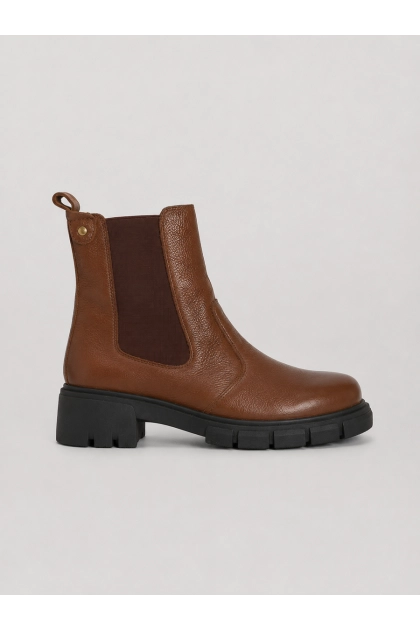 Bota Gabip Coturno De Couro Feminina Café Produto Bota Gabip Coturno De Couro Feminina Café