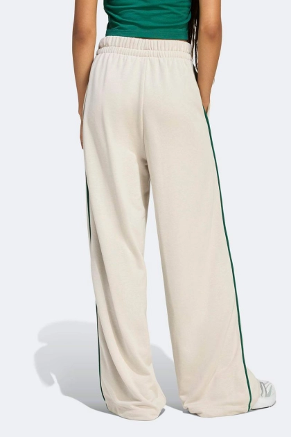 Calça Adidas Moletom Wide Leg Feminina Bege/Verde Produto Calça Adidas Moletom Wide Leg Feminina Bege/Verde