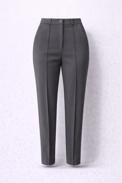 Produto - Calça Bonequim Feminina Alfaiataria Feminina Chumbo