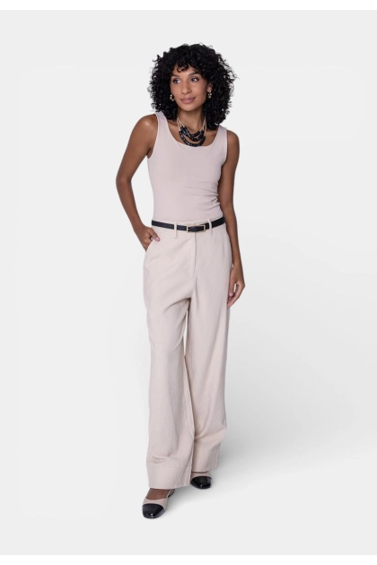 Calça Gabip Alfaiataria Marant Feminina Bege