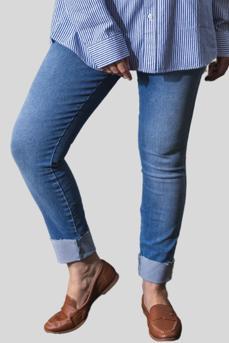Produto - Calça Gabip Cropped Flor de Lis Feminina Jeans
