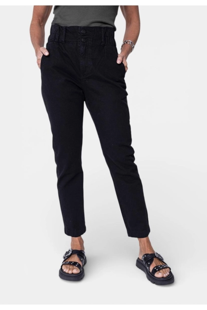 Calça Lee Sarja Mom Feminina Preta Produto Calça Lee Sarja Mom Feminina Preta