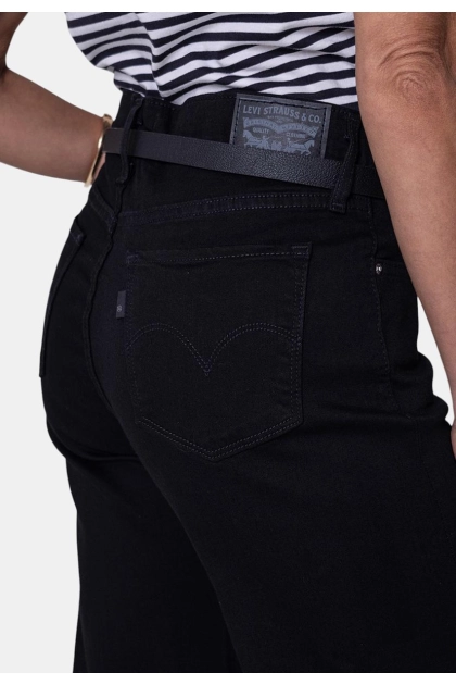 Calça Levi's Jeans Shape 318 Wide Leg Feminina Preta Produto Calça Levi's Jeans Shape 318 Wide Leg Feminina Preta