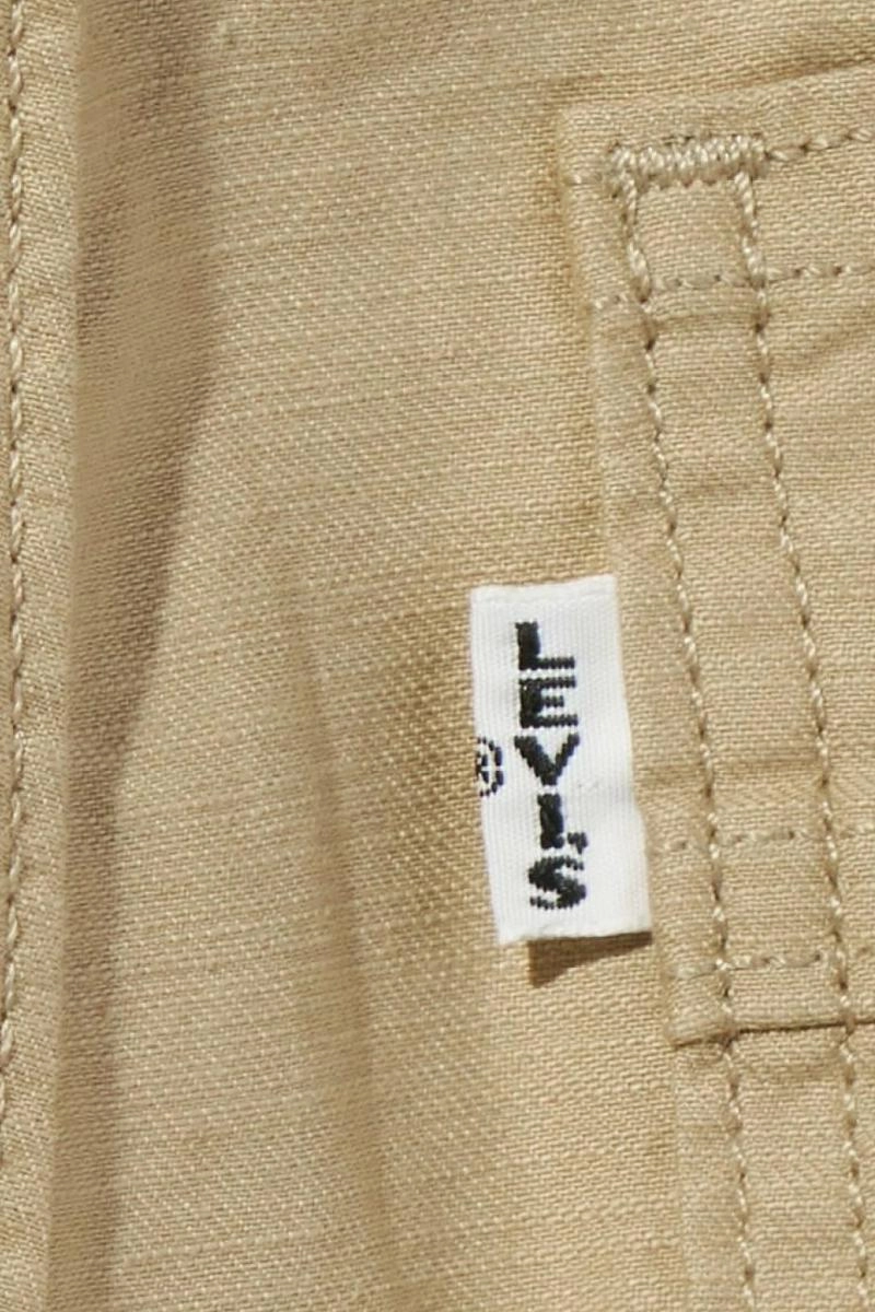 Calça Levis Wide Leg Sarja Feminina Bege