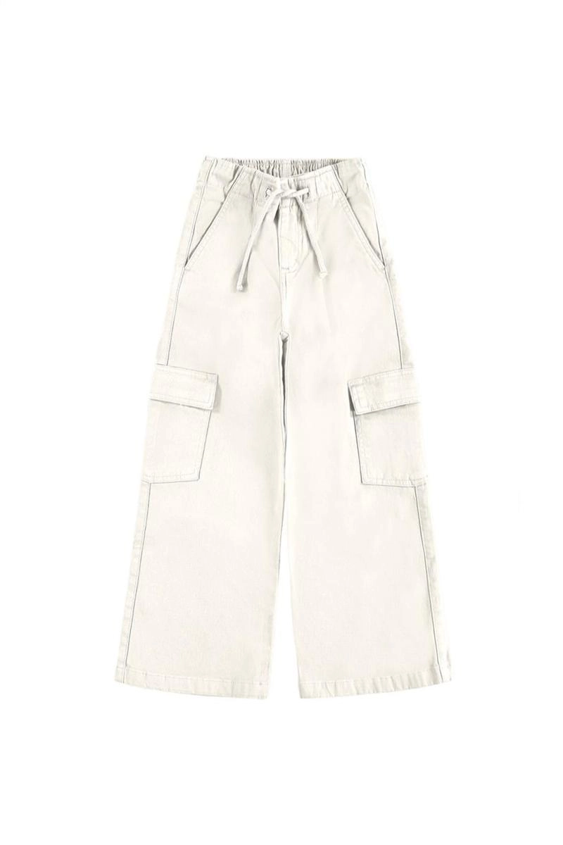 Calça Malwee Sarja Wid Leg Juvenil Feminina