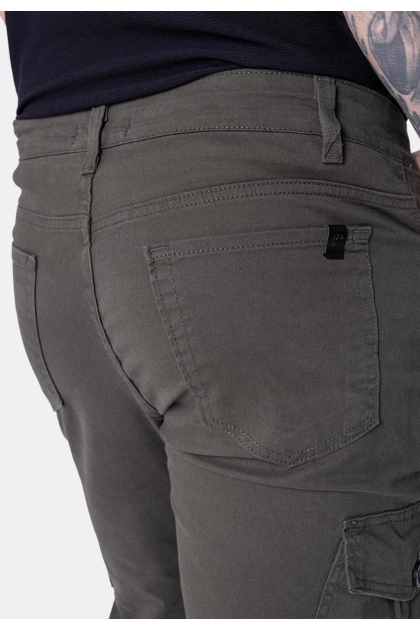 Calça Max Denim Cargo Sarja Masculina Verde Produto Calça Max Denim Cargo Sarja Masculina Verde