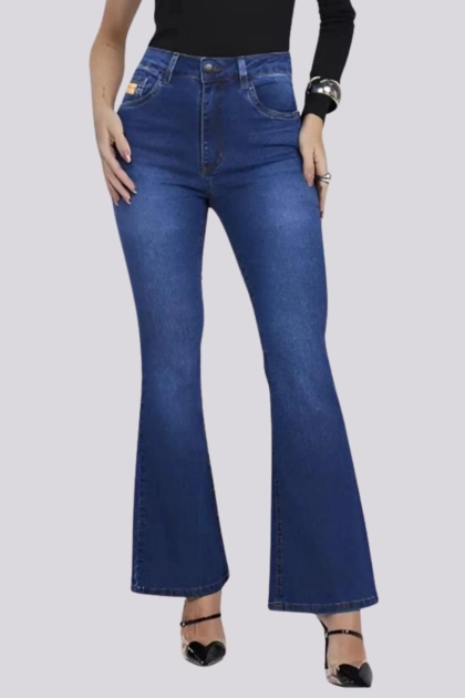 Produto - Calça Max Denim Flare Petit Feminina Jeans