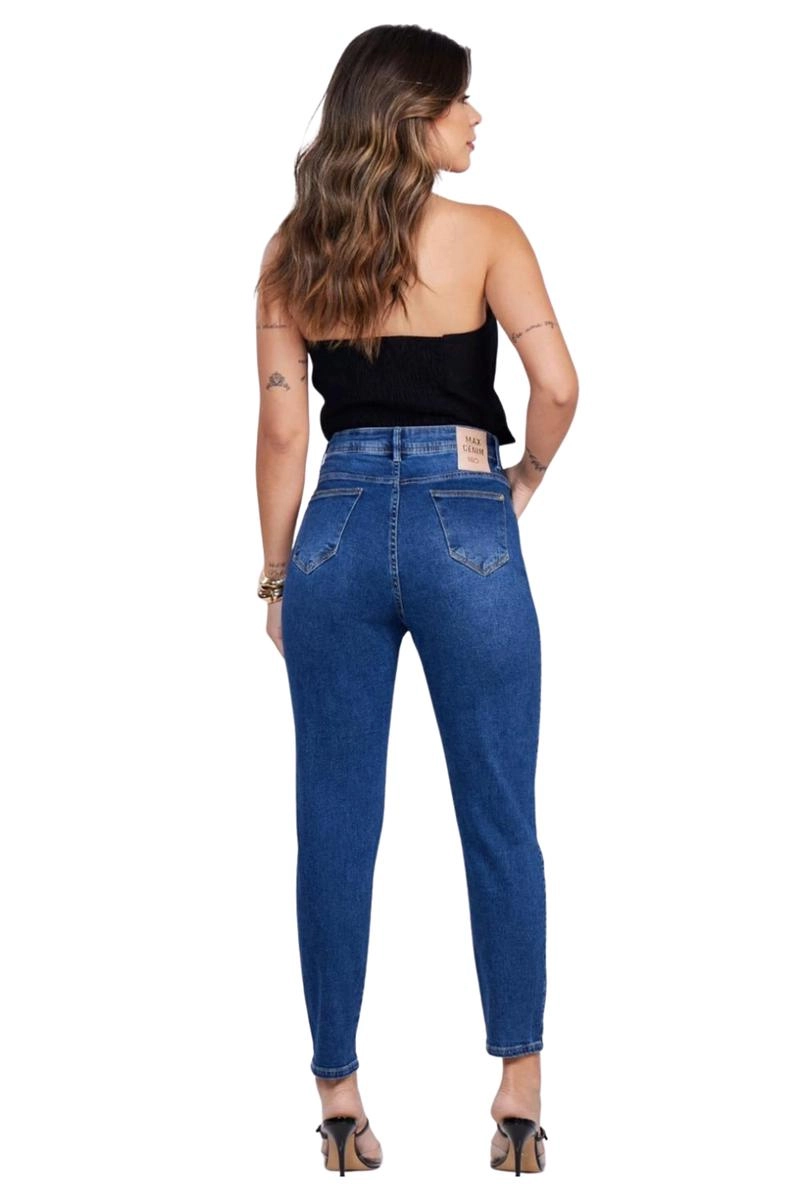 Calça Max Denim Mom Feminina Jeans 