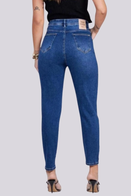 Produto Calça Max Denim Mom Feminina Jeans 