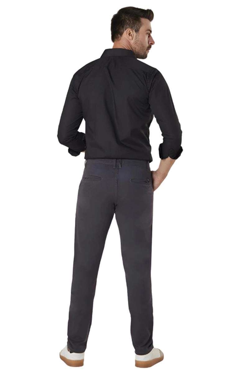 Calça Max Denim Sarja Masculina Chumbo