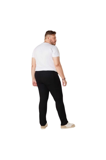 Calça Max Denim Sarja Red Plus Size Masculina Preta Produto Calça Max Denim Sarja Red Plus Size Masculina Preta
