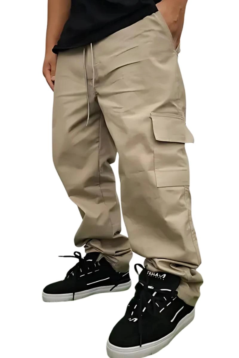 Produto - Calça Oznes Sarja Juvenil Masculino Areia