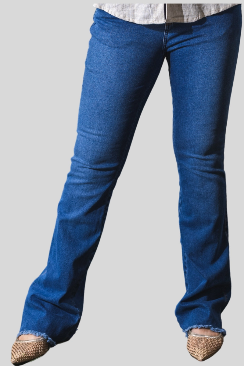 Calça Pitt Bootcut Feminina Jeans