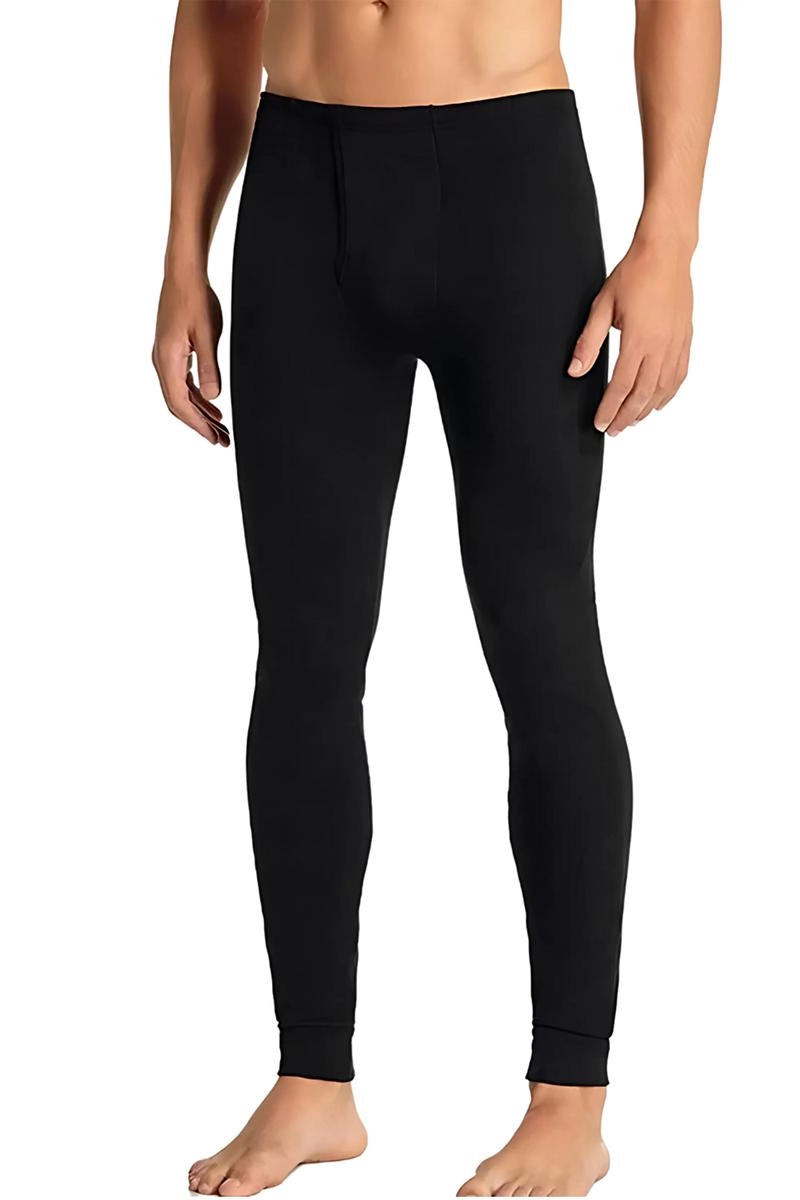 Calça Polo Brasil Ceroula Helanca Masculina Preta